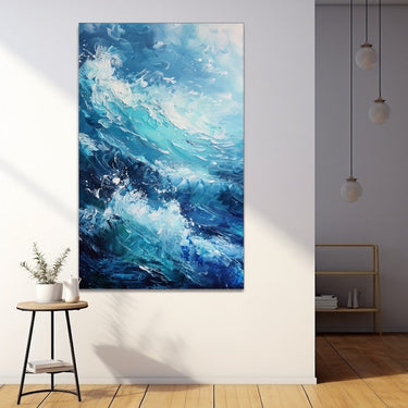 Sea Waves Abstract Painting